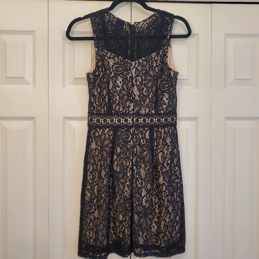 Beauty & the Beast Black Lace Sleeveless Dress Size Small - Picture 3 of 7